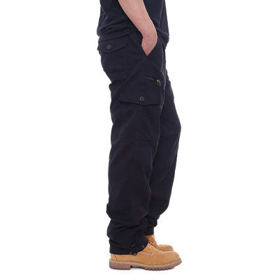 Men’s Cotton Elastic Waist Cargo Pants