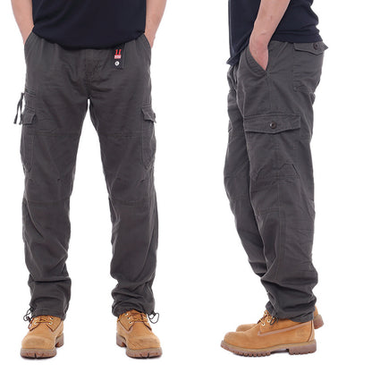 Men’s Cotton Elastic Waist Cargo Pants