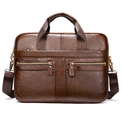 Men’s Genuine Leather Business Briefcase (14-Inch)