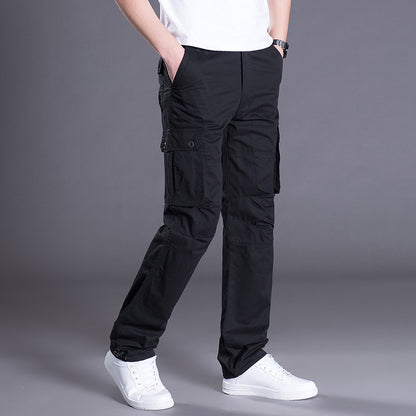 Men’s Loose Straight-Leg Cargo Pants