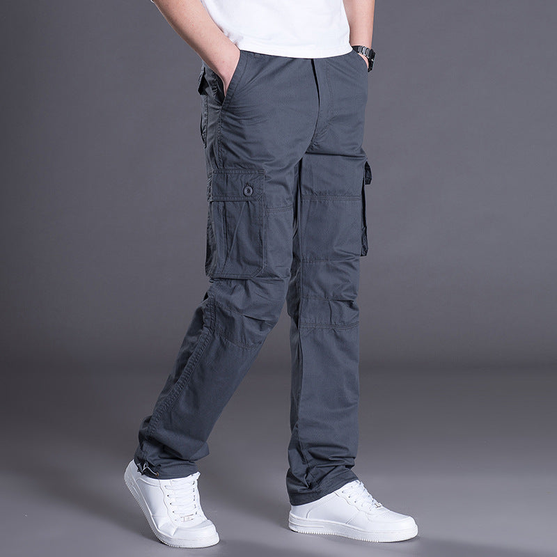 Men’s Loose Straight-Leg Cargo Pants