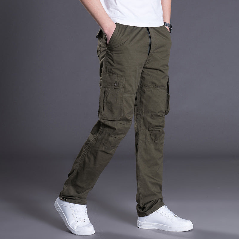 Men’s Loose Straight-Leg Cargo Pants