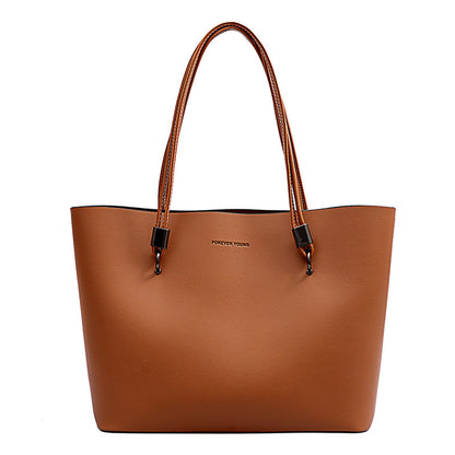 Women’s Minimalist Soft Leather Tote Bag
