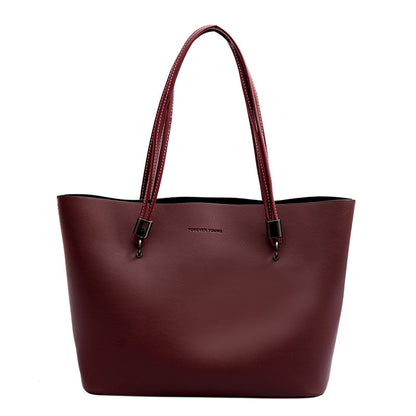 Women’s Minimalist Soft Leather Tote Bag