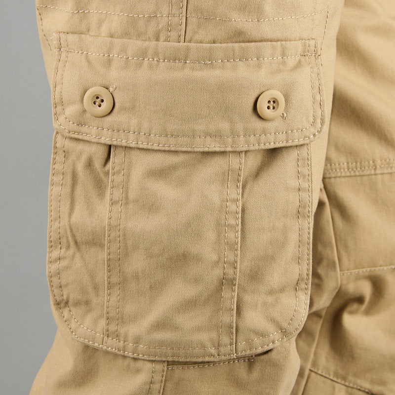 Men’s Multi-Pocket Cargo Straight-Leg Pants
