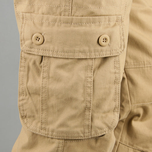 Men’s Multi-Pocket Cargo Straight-Leg Pants