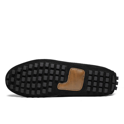 Men’s Genuine Leather Suede Slip-On Casual Shoes