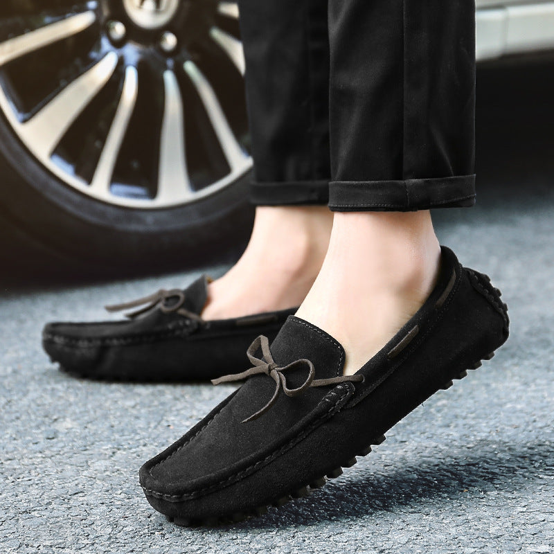 Men’s Genuine Leather Suede Slip-On Casual Shoes