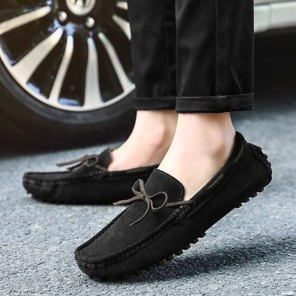 Men’s Genuine Leather Suede Slip-On Casual Shoes