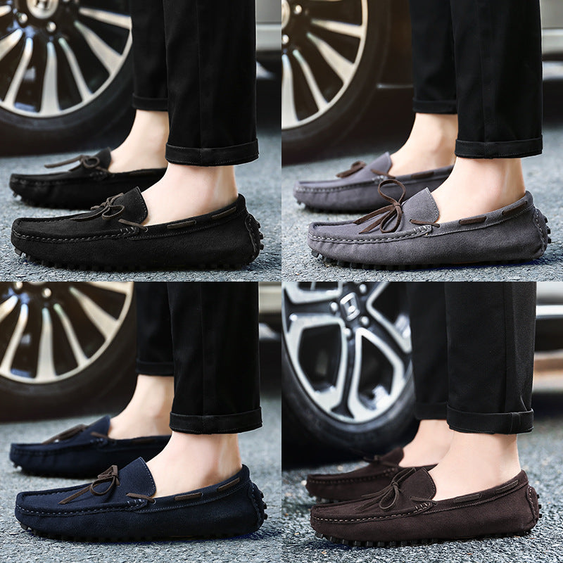 Men’s Genuine Leather Suede Slip-On Casual Shoes