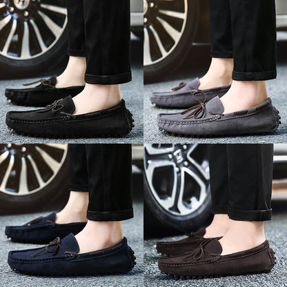 Men’s Genuine Leather Suede Slip-On Casual Shoes