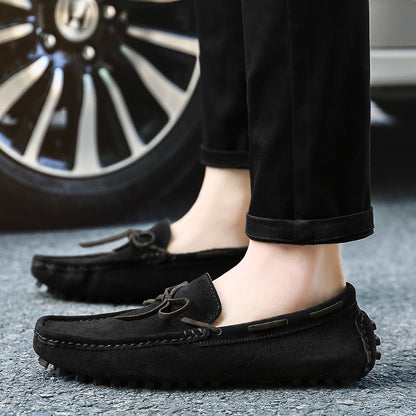 Men’s Genuine Leather Suede Slip-On Casual Shoes