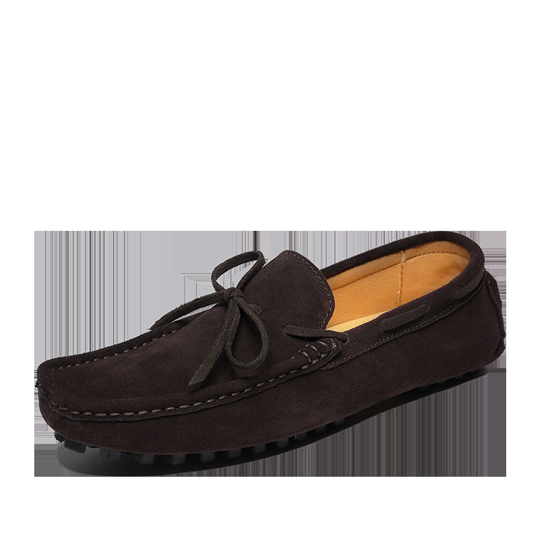 Men’s Genuine Leather Suede Slip-On Casual Shoes