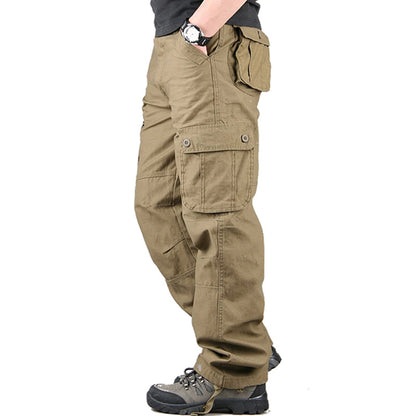 Men’s Multi-Pocket Cargo Straight-Leg Pants