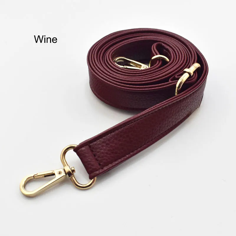 Adjustable PU Leather Crossbody Bag Strap 130cm