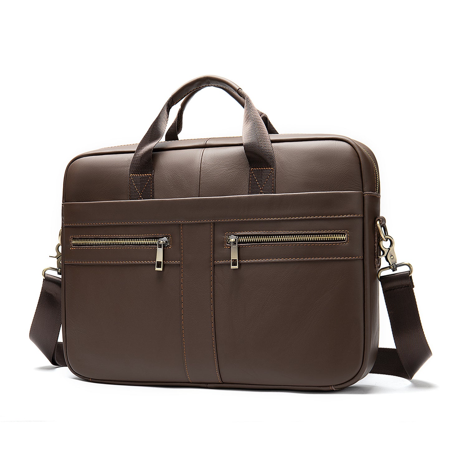 Men’s Genuine Leather Business Briefcase (14-Inch)