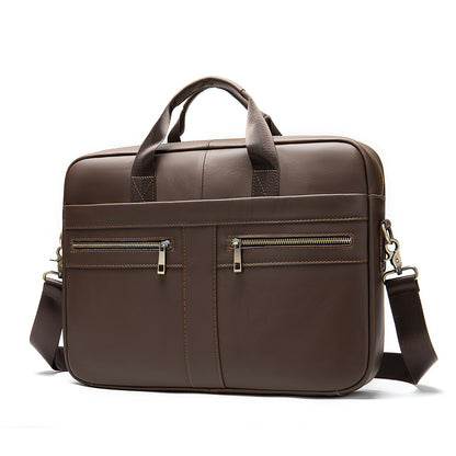 Men’s Genuine Leather Business Briefcase (14-Inch)
