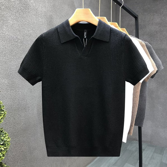 Men’s Lyocell Knitted Short Sleeve T-Shirt