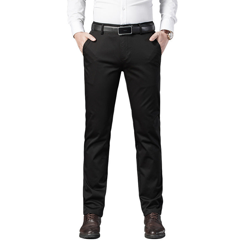 Men’s Slim Fit Business Casual Straight-Leg Pants