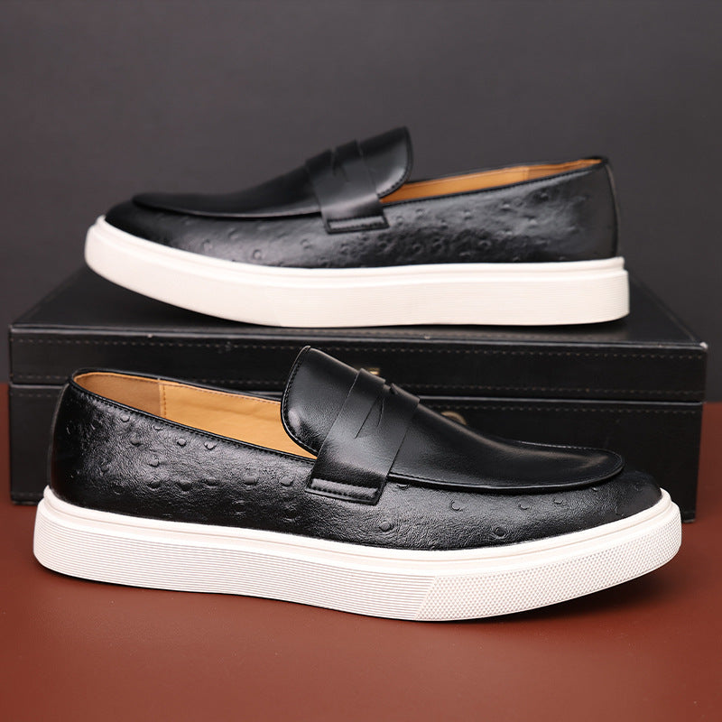 Men’s Plus Size Leather Casual Loafers