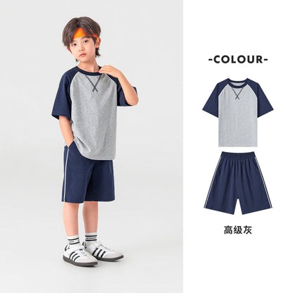 Boys’ Cotton Short Sleeve & Shorts Sports Set