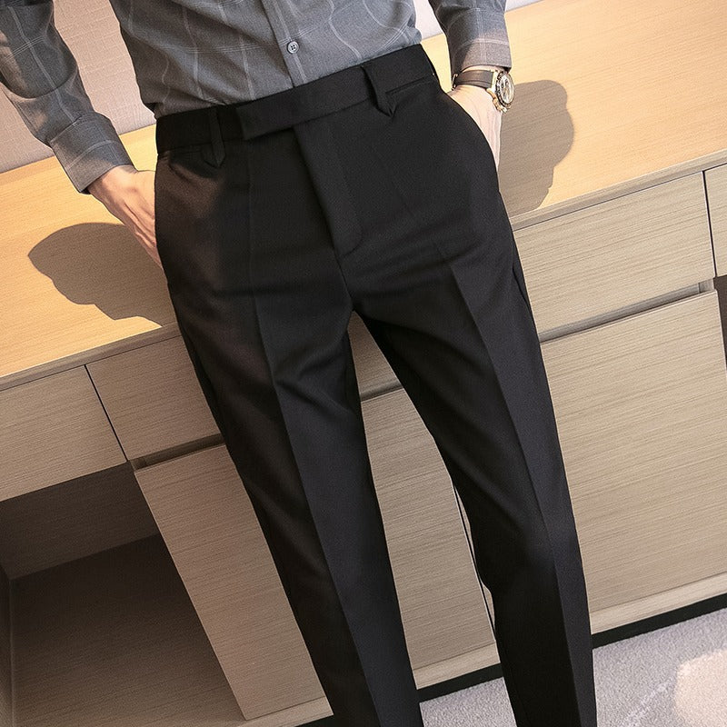 Men’s British Style Business Casual Trousers