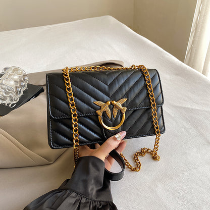 Women’s Diamond Quilted Chain Crossbody Bag