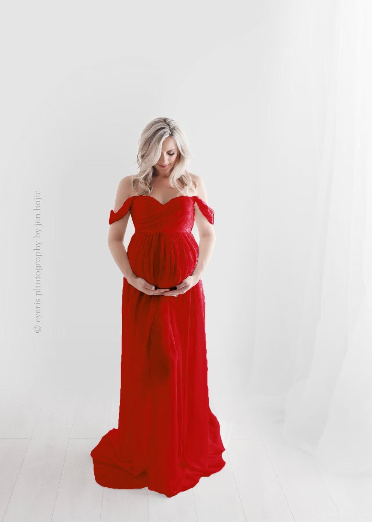 Women’s Chiffon Maternity Photography Maxi Dress