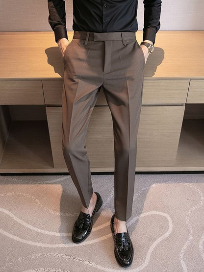 Men’s British Style Business Casual Trousers