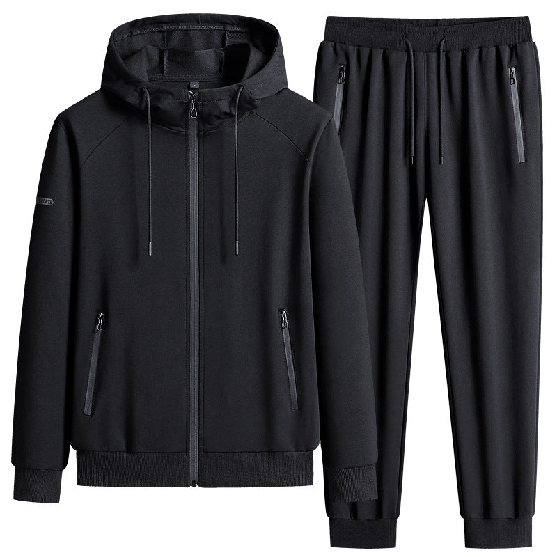 Men’s Stand Collar Cotton Sports Set
