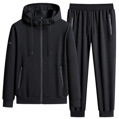 Men’s Stand Collar Cotton Sports Set