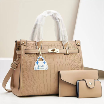 Women’s Macaron 3-Piece Handbag Set