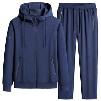 Men’s Stand Collar Cotton Sports Set