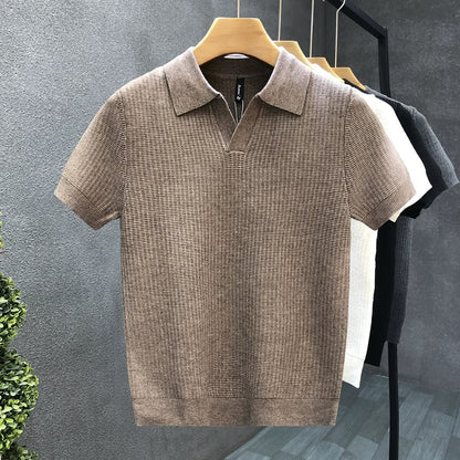 Men’s Lyocell Knitted Short Sleeve T-Shirt