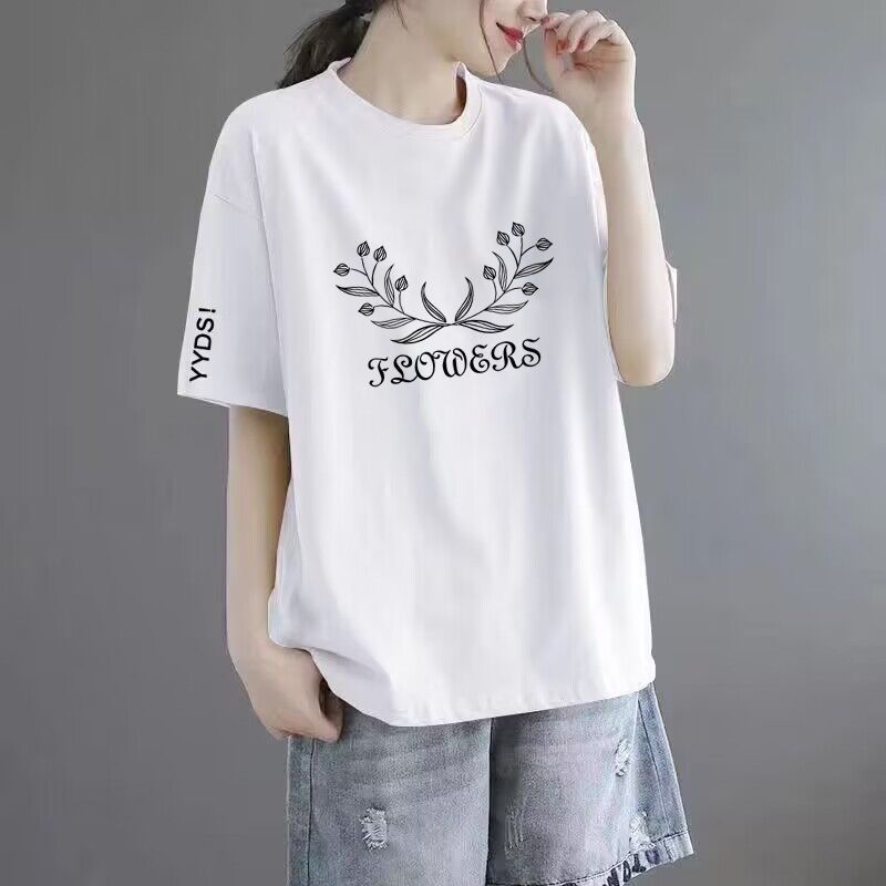 Women’s Printed Loose-Fit Short Sleeve T-Shirt
