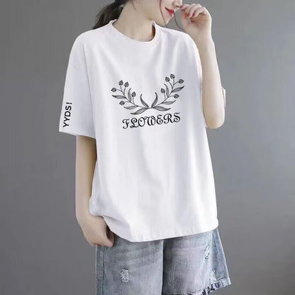Women’s Printed Loose-Fit Short Sleeve T-Shirt