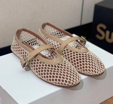 Women’s Breathable Mesh Mary Jane Flats