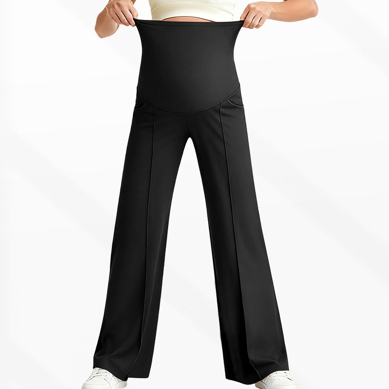 Women’s High-Waist Maternity Wide-Leg Pants