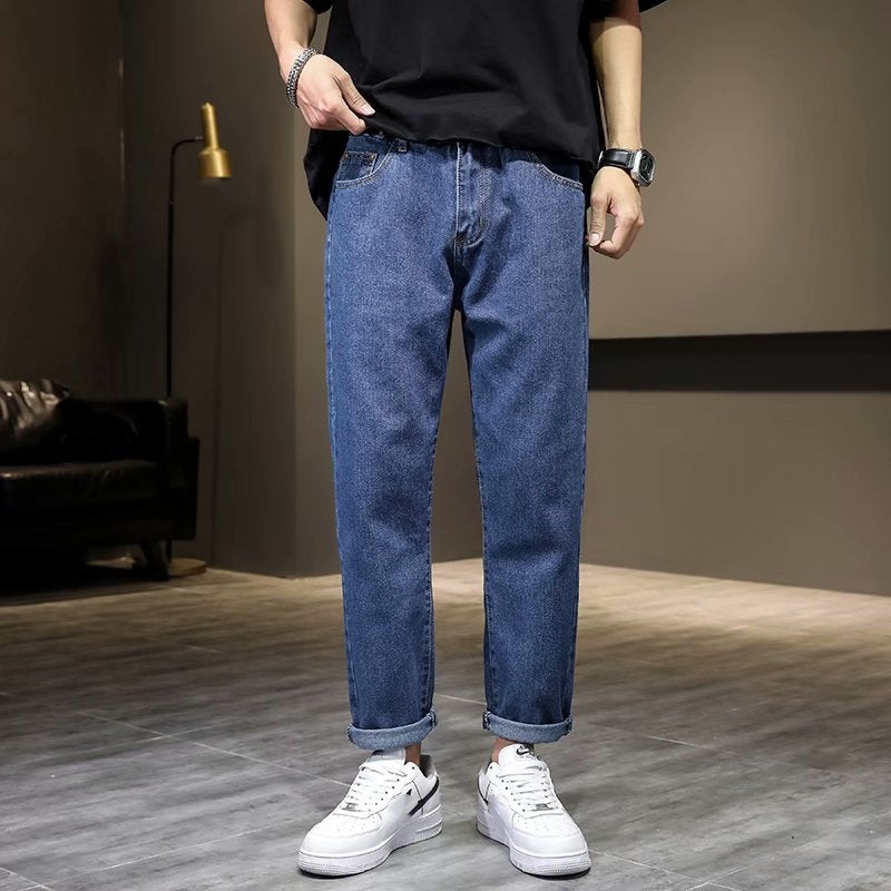 Men’s Slim Fit Stretch Cropped Jeans