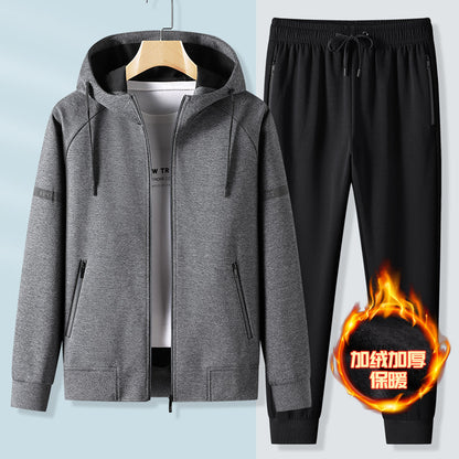 Men’s Hooded Sports Cardigan Set