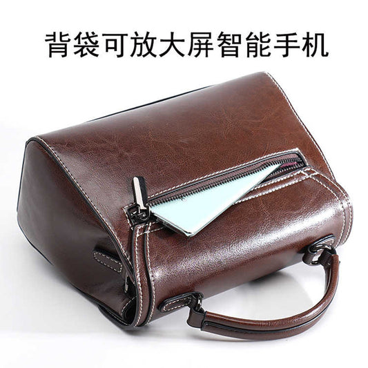 Women’s Genuine Cowhide Shoulder Handbag