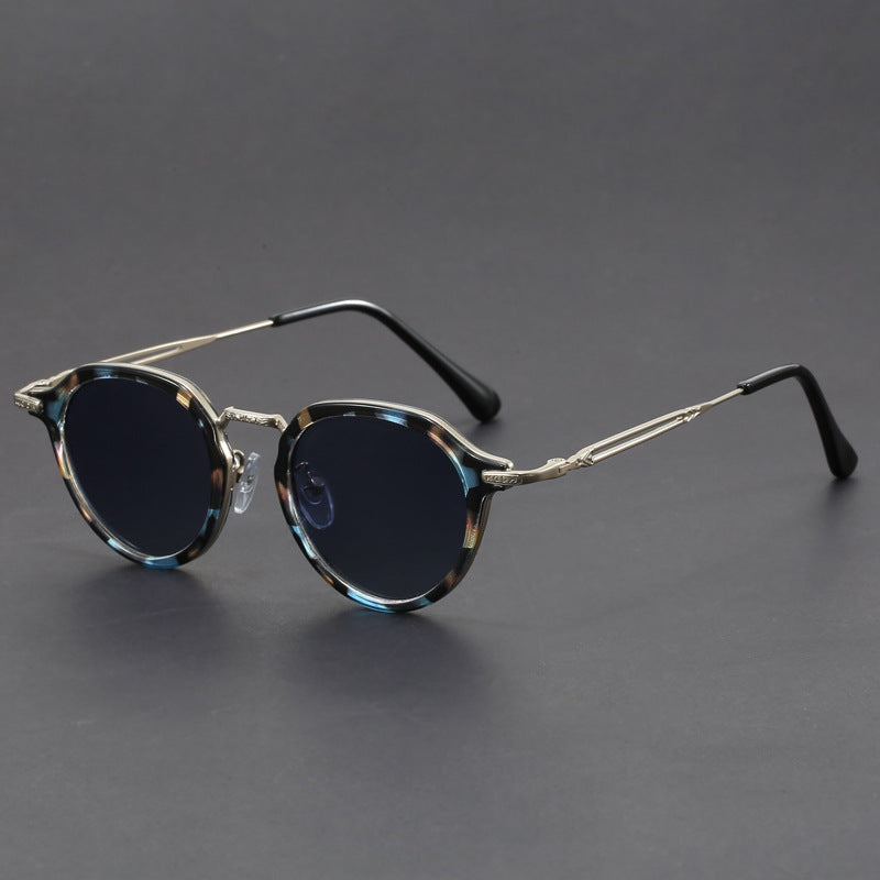 Unisex Steampunk Round Frame Retro Sunglasses