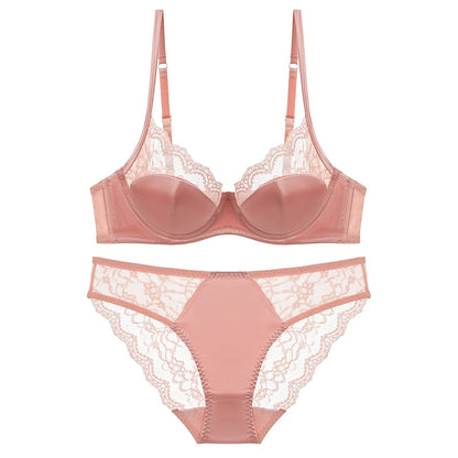 Women’s Seamless Lace Underwire Bra (Plus Size Support)