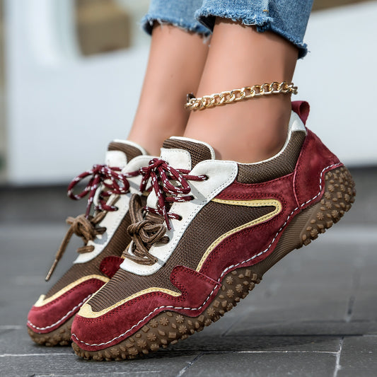 Unisex Genuine Leather Outdoor Casual Sneakers