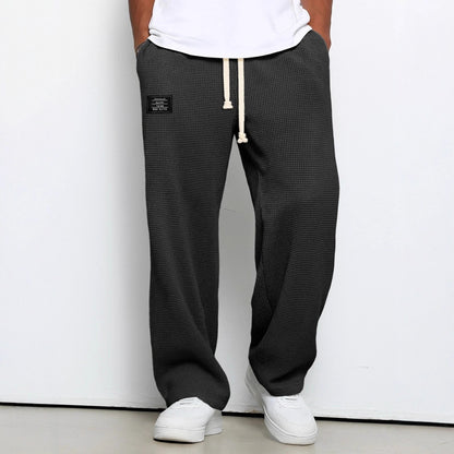 Men’s Loose-Fit Drape Straight-Leg Sweatpants