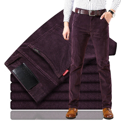 Men’s Loose Straight Corduroy Pants