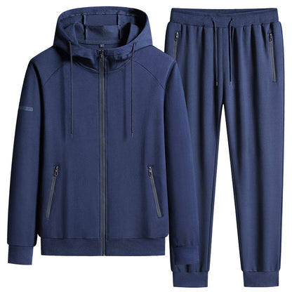 Men’s Stand Collar Cotton Sports Set