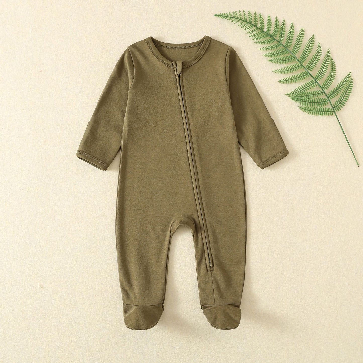 Baby Autumn Winter Long Sleeve Zipper Romper