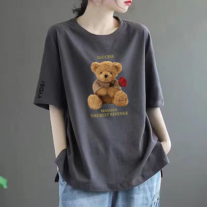 Women’s Printed Loose-Fit Short Sleeve T-Shirt