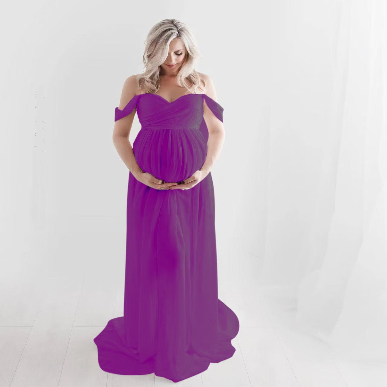 Women’s Chiffon Maternity Photography Maxi Dress
